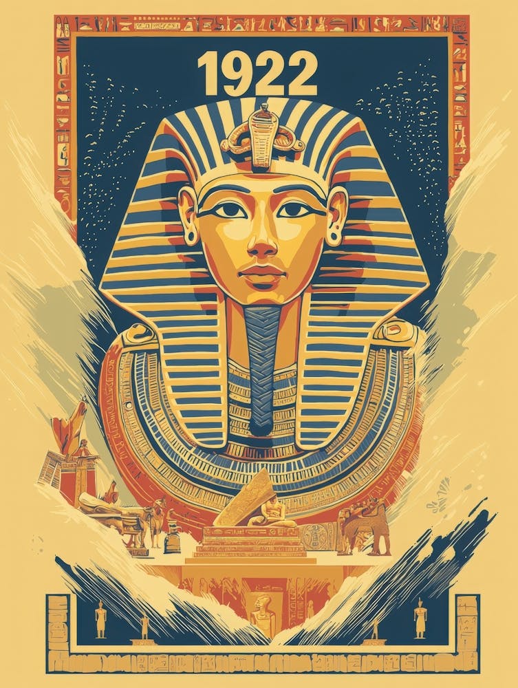 Aihrgdesign A Vintage Poster Celebrating The Discovery Of Tut 81b9eba6 Ac93 41e2 8632 6350c4b867da 1