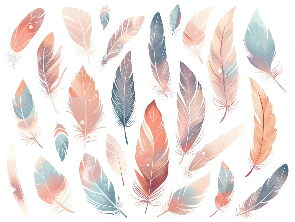 Watercolor Feathers 11