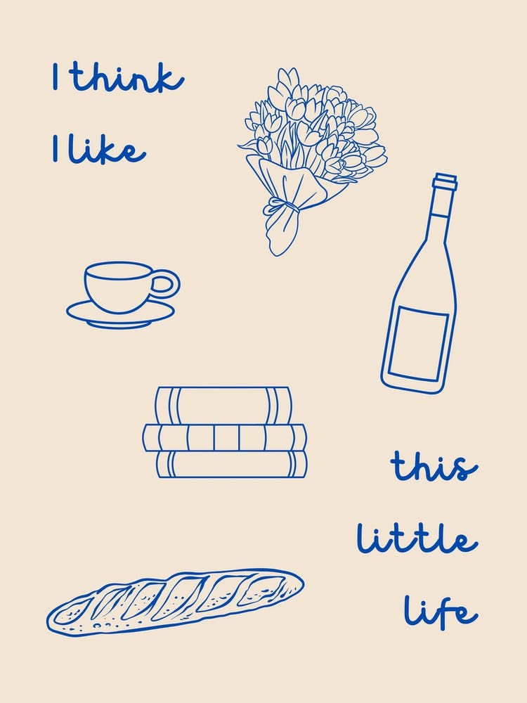 This Little Life Poster Blue
