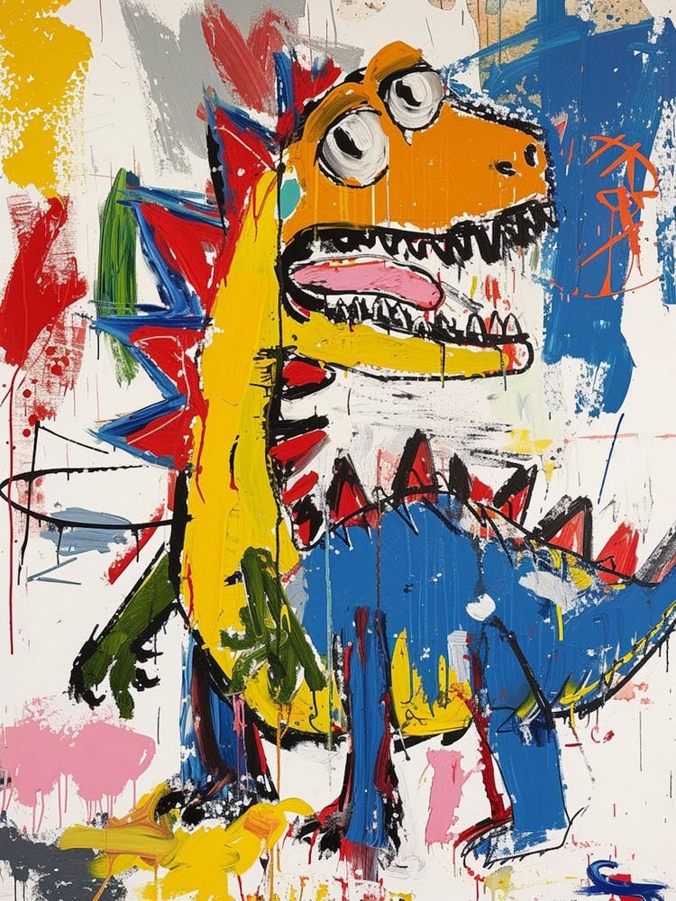 Graffiti Paint Dinosaur