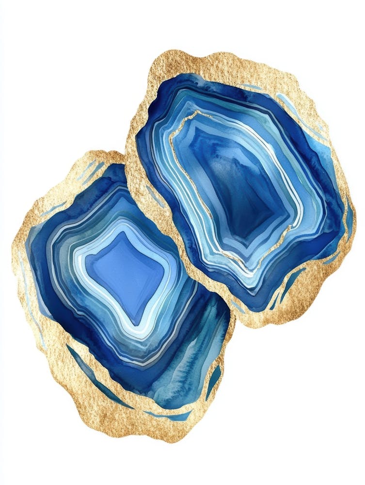 Blue Agate Slices