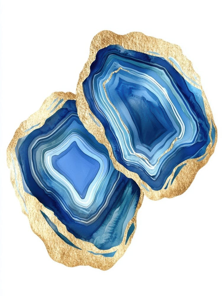 Blue Agate Slices