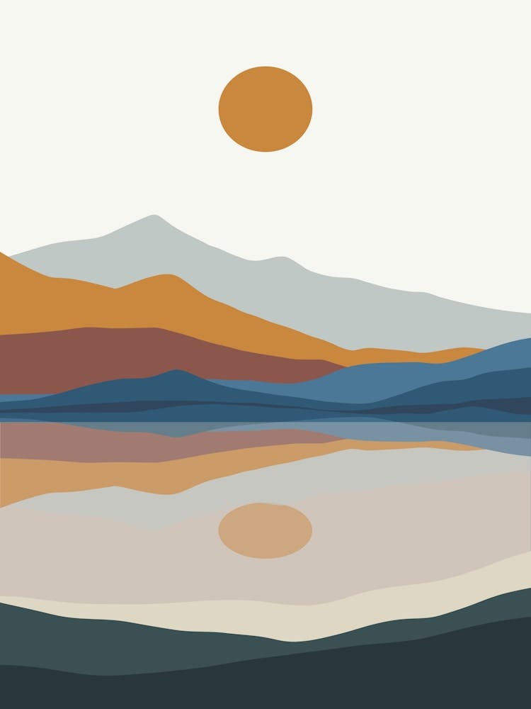 Sunset By The Lake