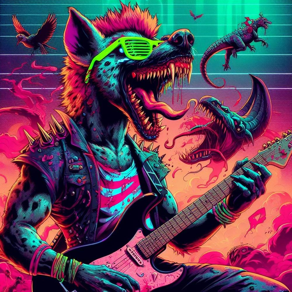Guitarist Neon Hyena