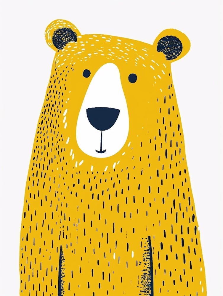 Yellow Grizzly Bear 1