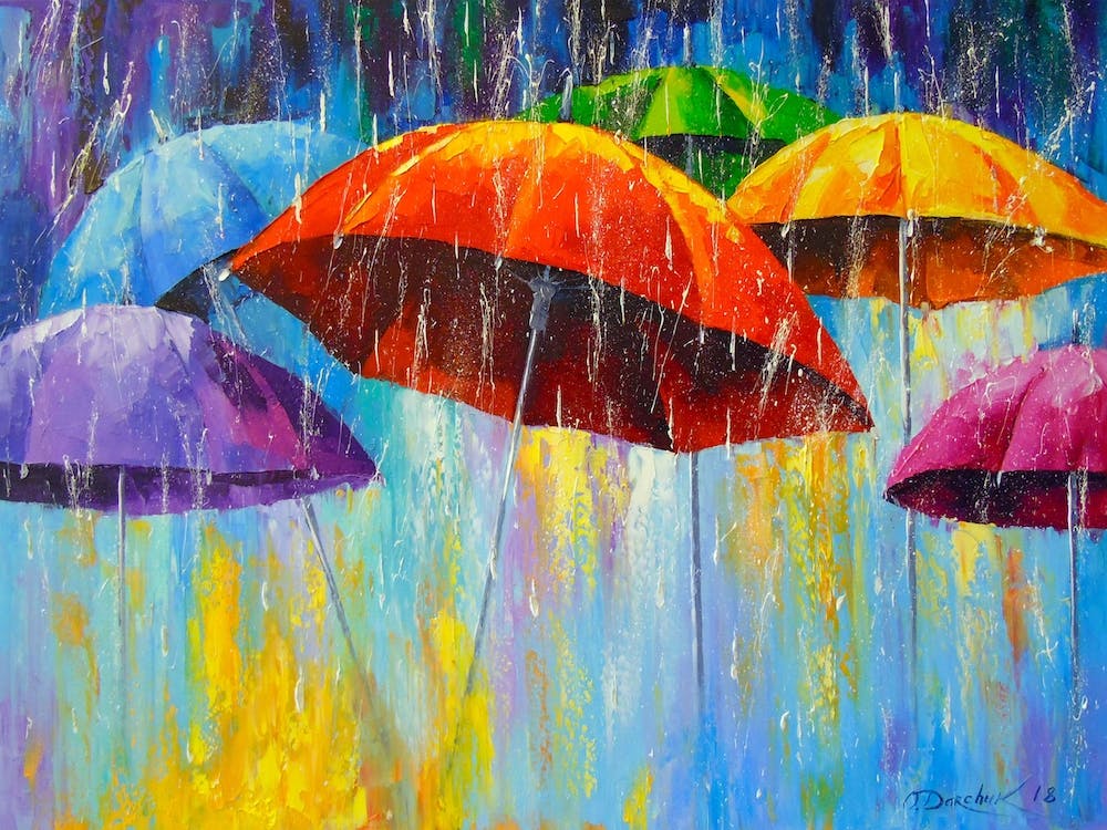 Dancing umbrellas