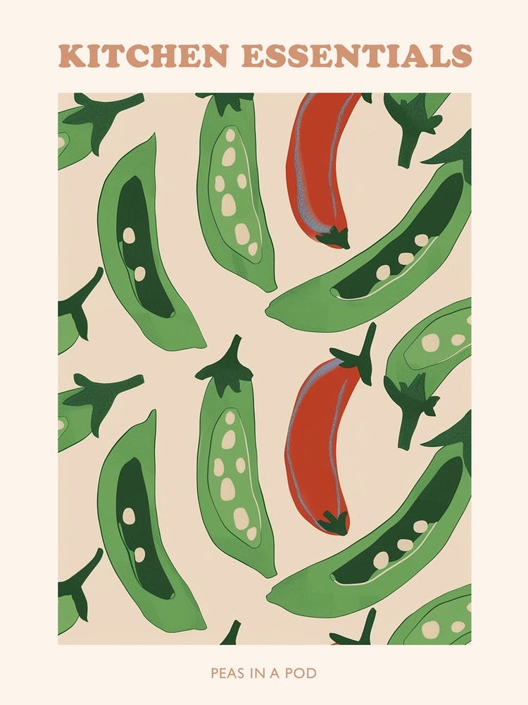 Pois dans une Cosse - Affiche à Motif Abstrait 4