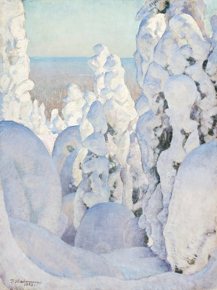 Winter Landscape, Kinahmi (1923), Pekka Halonen