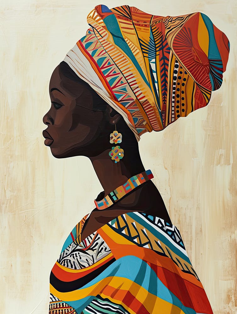 African Woman 91, Boho