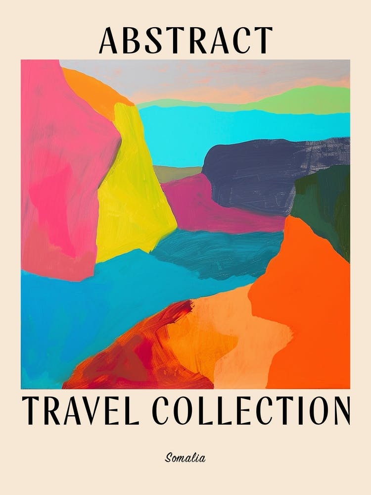 Abstract Travel Collection Poster Somalia 2