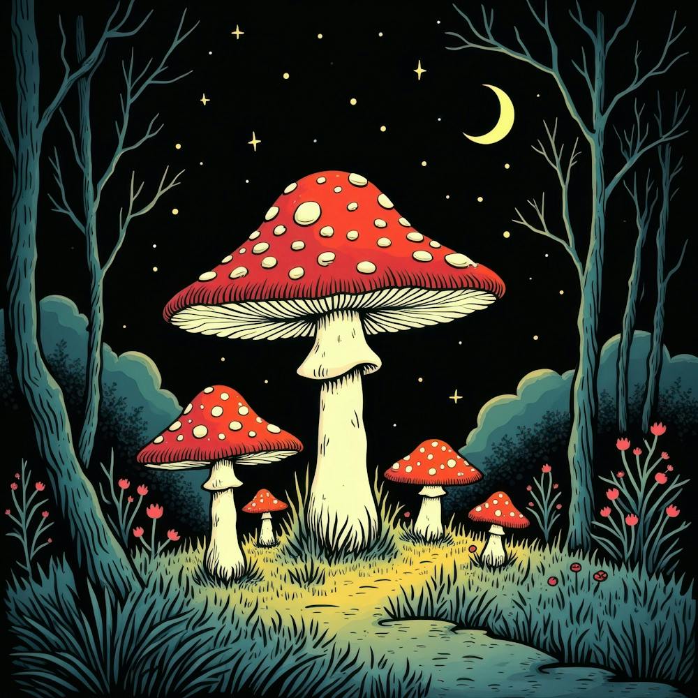 Mushrooms In The Night