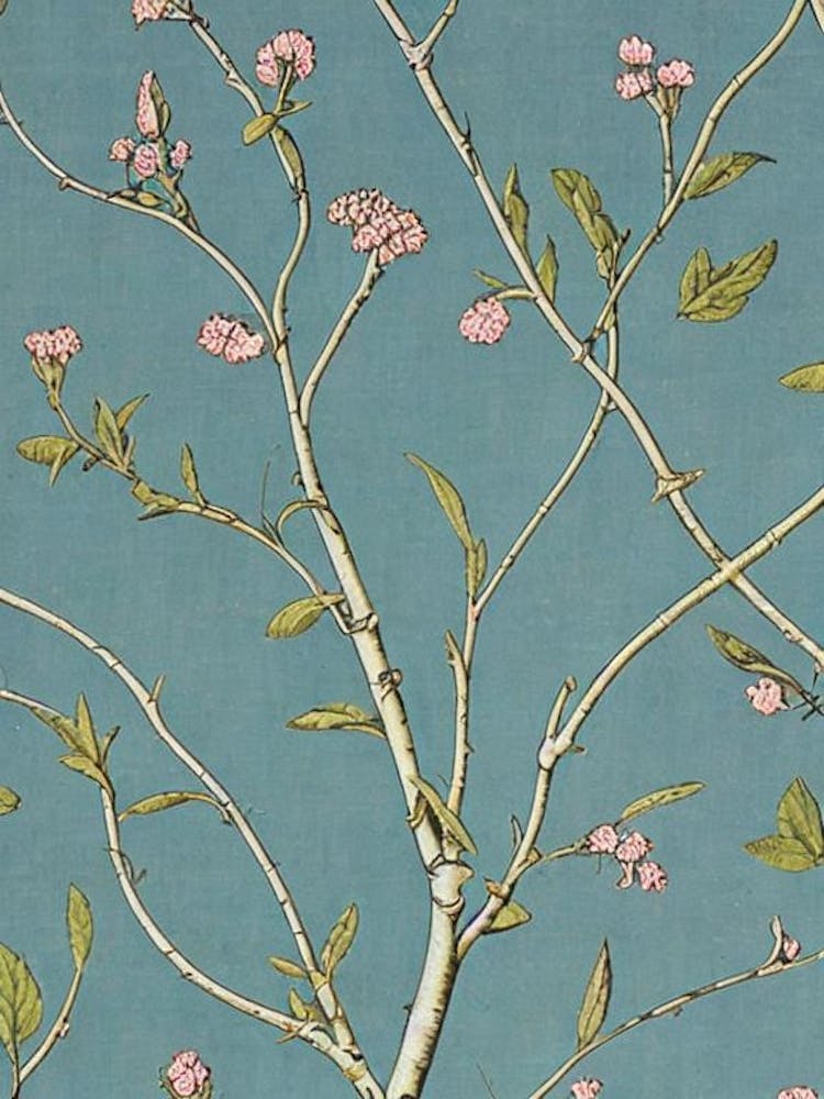 River Birch 2 tree Vintage Botanical