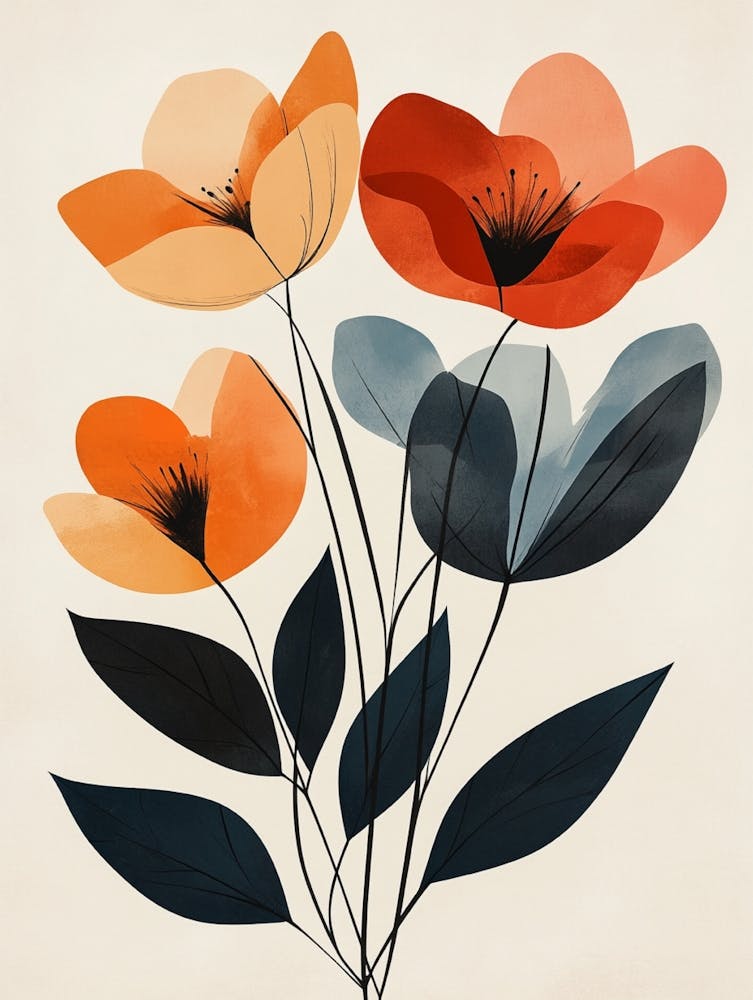 Orange Poppies