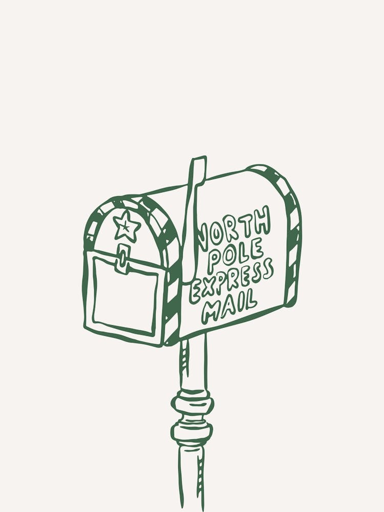North Pole Neutral Christmas Poster