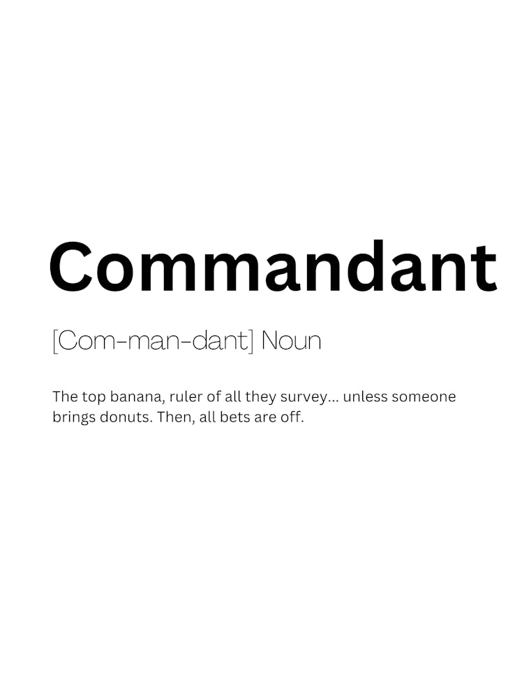 Commandant Definition Meaning