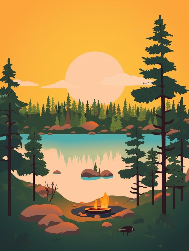 Sweden 3 Travel Illustration