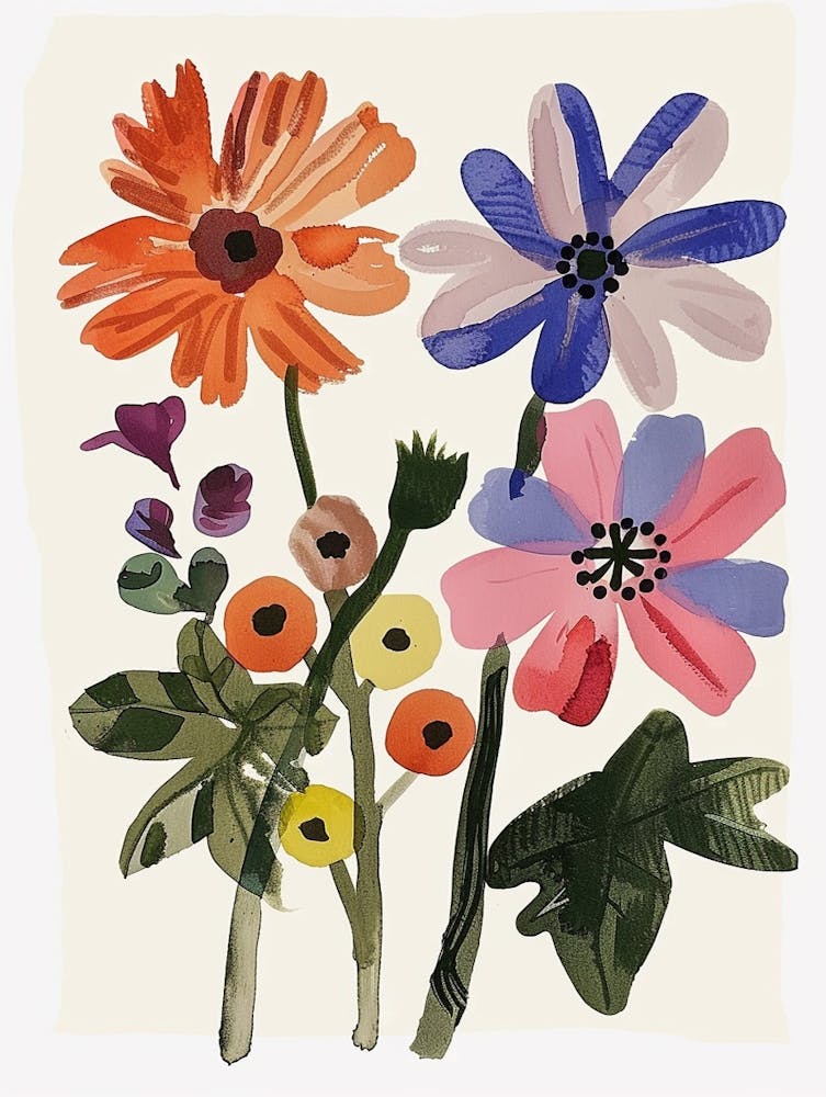 Painted Florals Cineraria 5