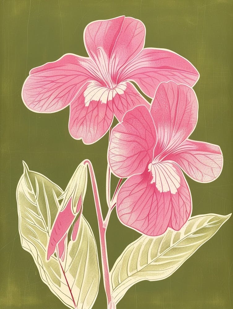Impatiens Roses et Vertes 2