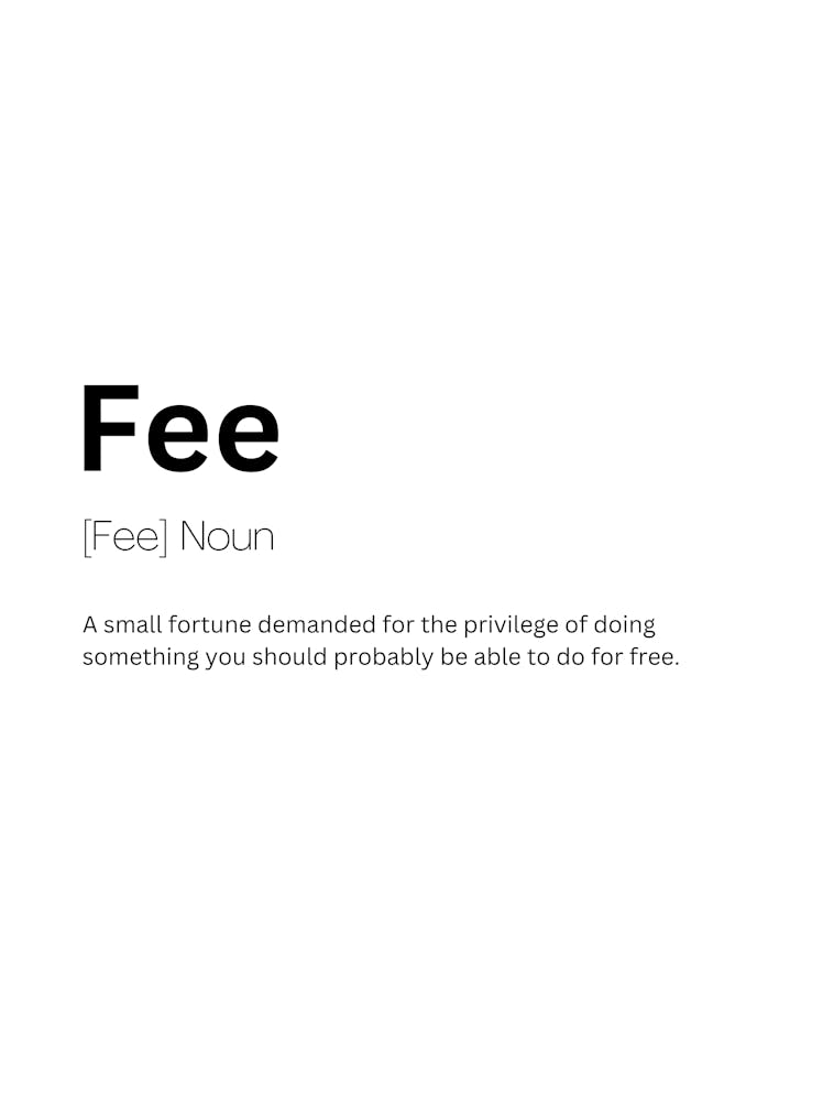Fee Definition Meaning