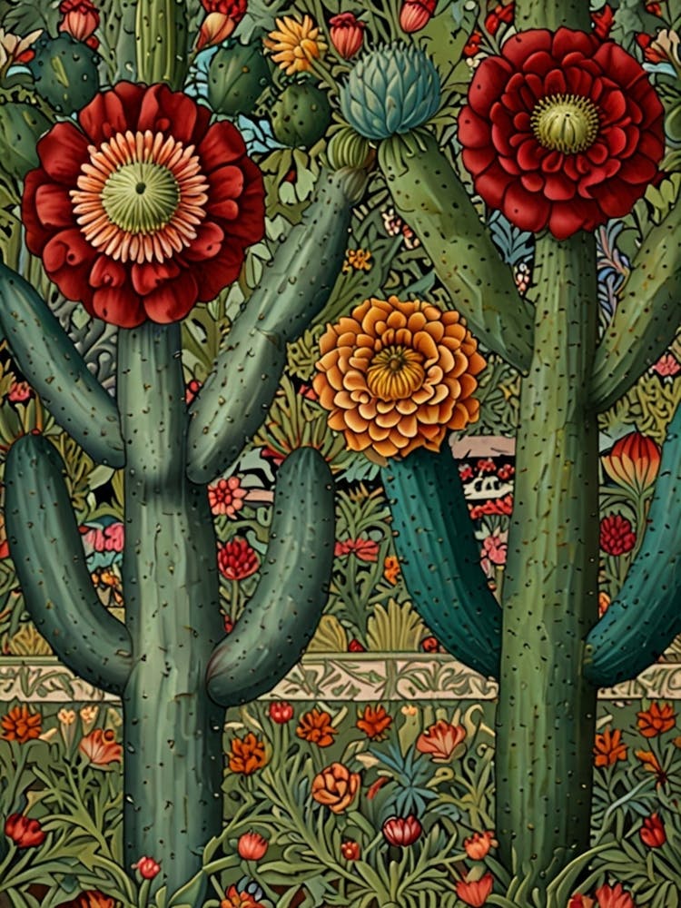 William Morris Cactus Garden
