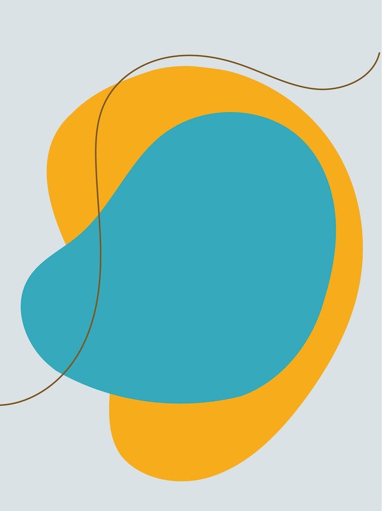 Mita Teal Bold Abstract