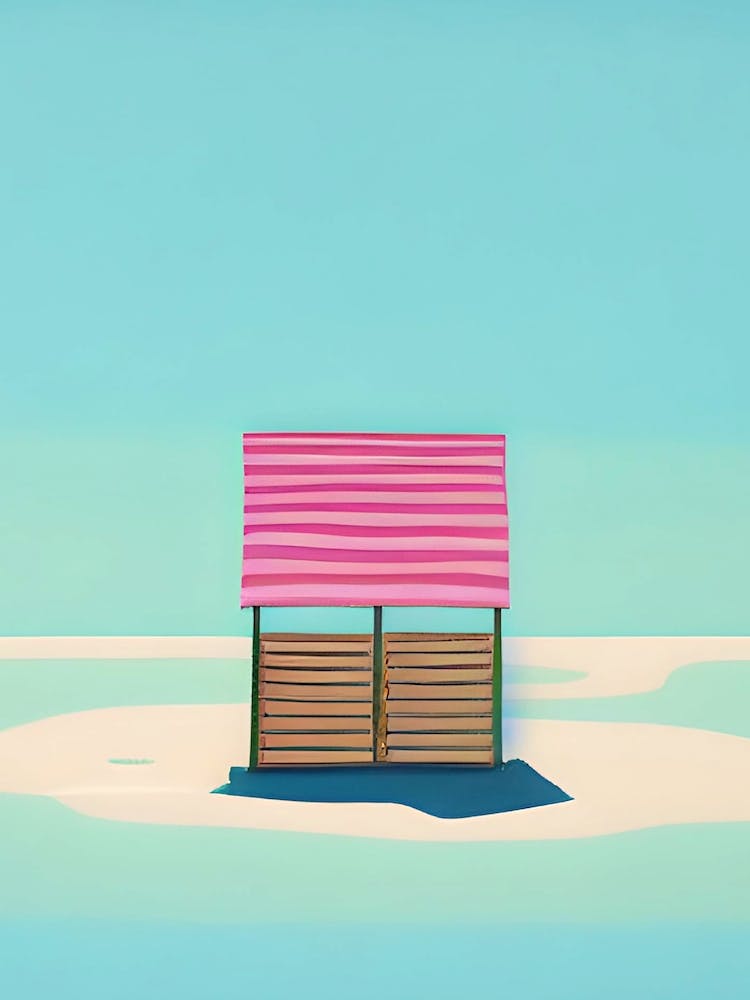 Lone Pink Sea Shack