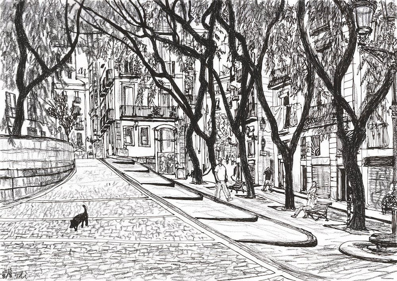 A Square In Born Barcelona