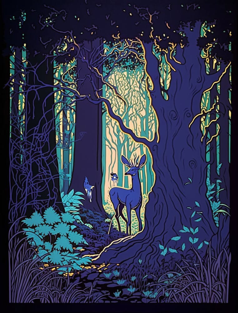 Deer In The Woods 1