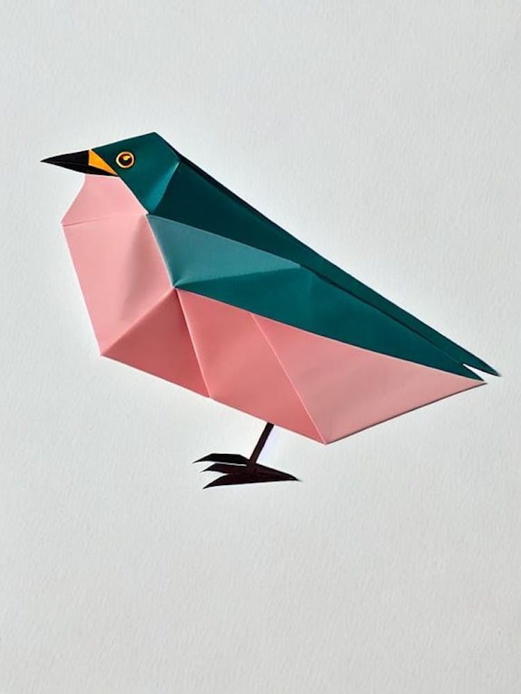 Hermit Thrush 1 Origami Bird