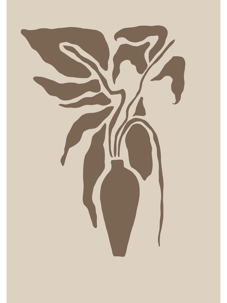 Flower In A Vase Line Drawing