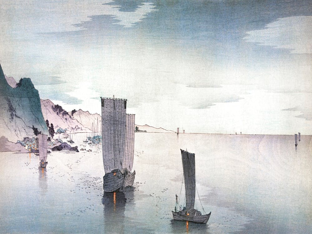 Yūgure No Hansen (1900–1915), Ohara Koson
