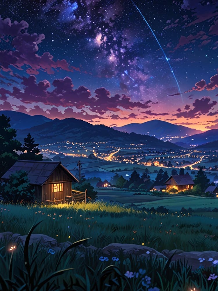 Night Sky Anime aesthetic 57