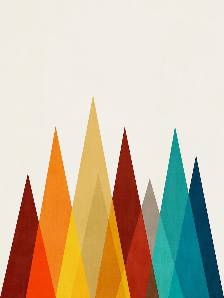 Mcm Abstract Landscape Mountains