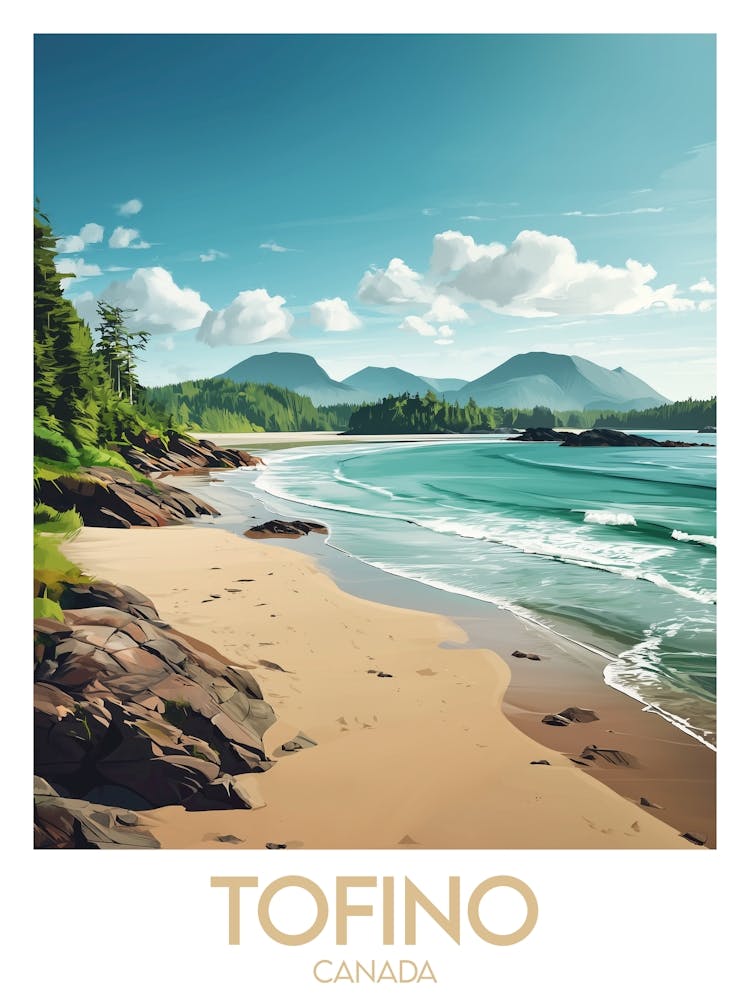 Affiche de voyage Tofino