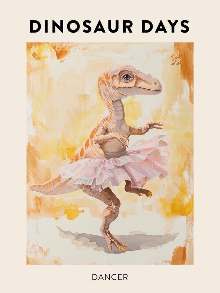 Dancer Dinosaur Poster