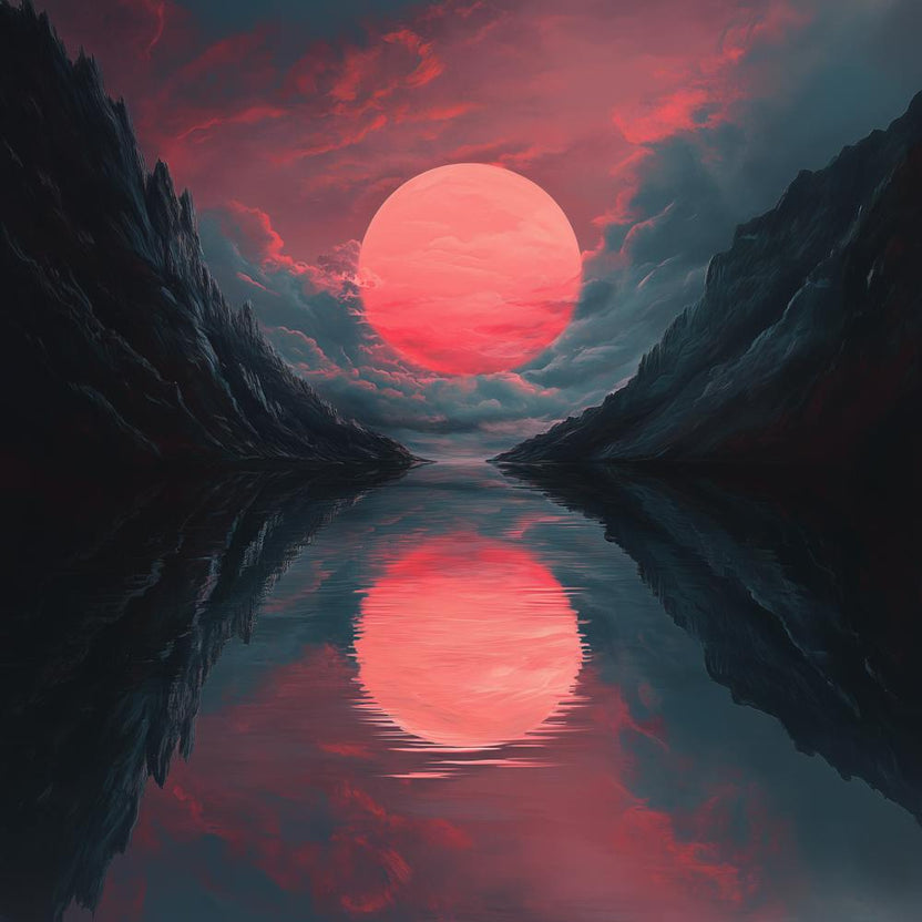 Sunset In The Mountains