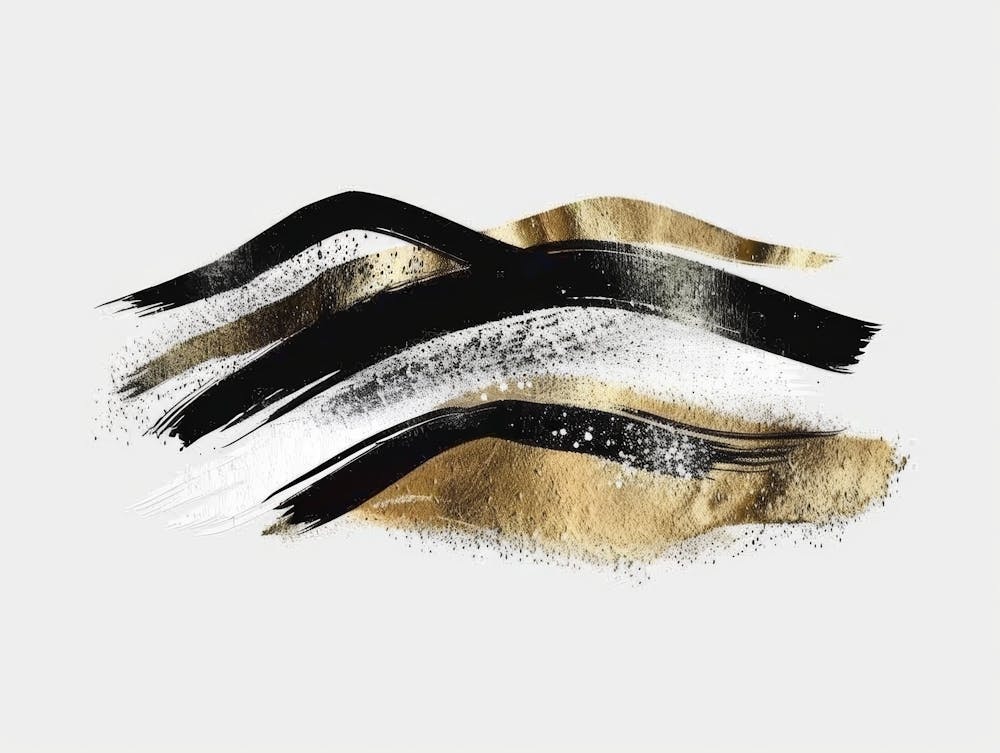 Gold And Black Eyeliner 1