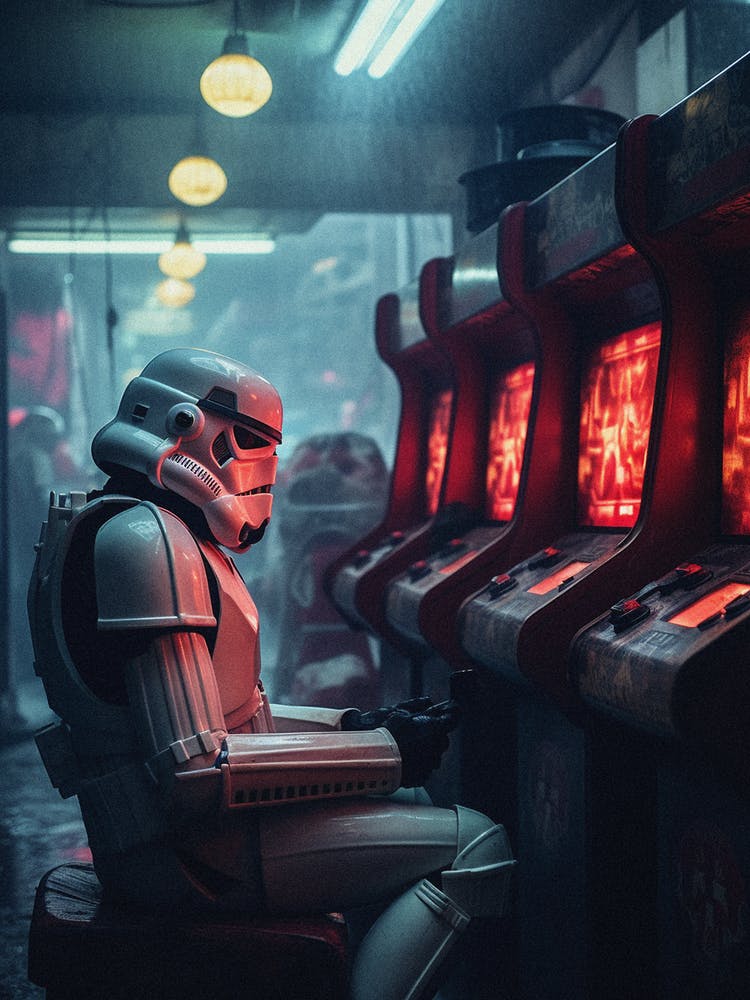 Stormtrooper In Arcade