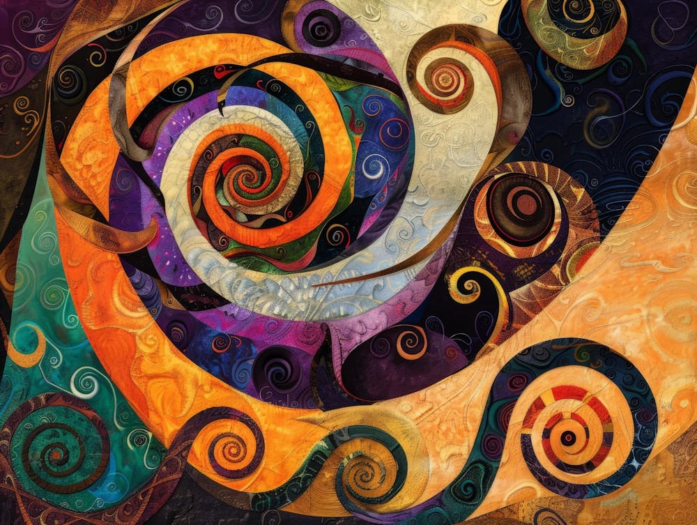 Spirals Metal Print