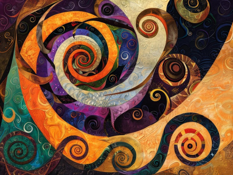 Spirals Metal Print