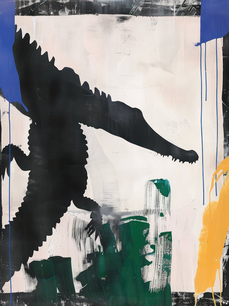 Crocodile 4 Cut Out Collage