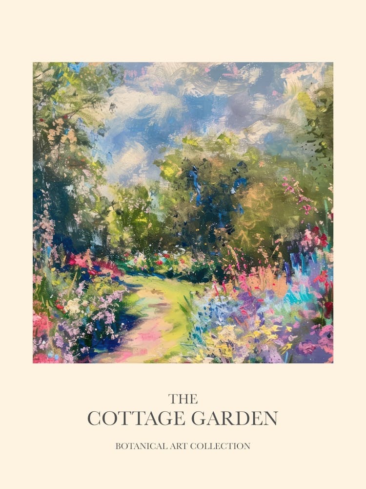 Cottage Garden Poster Enchanted Meadow 4