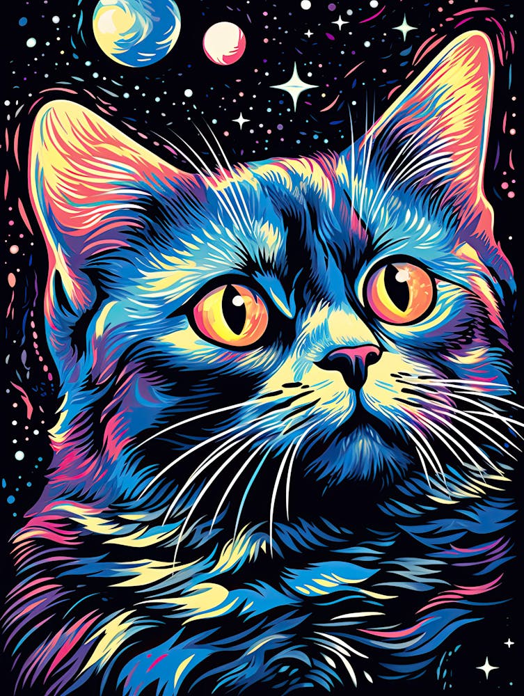 Intergalactic Littermates, Psychedelic Cats series
