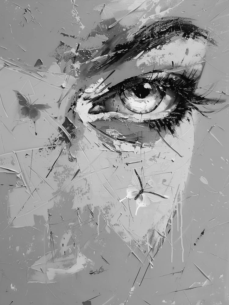 Auge einer Frau