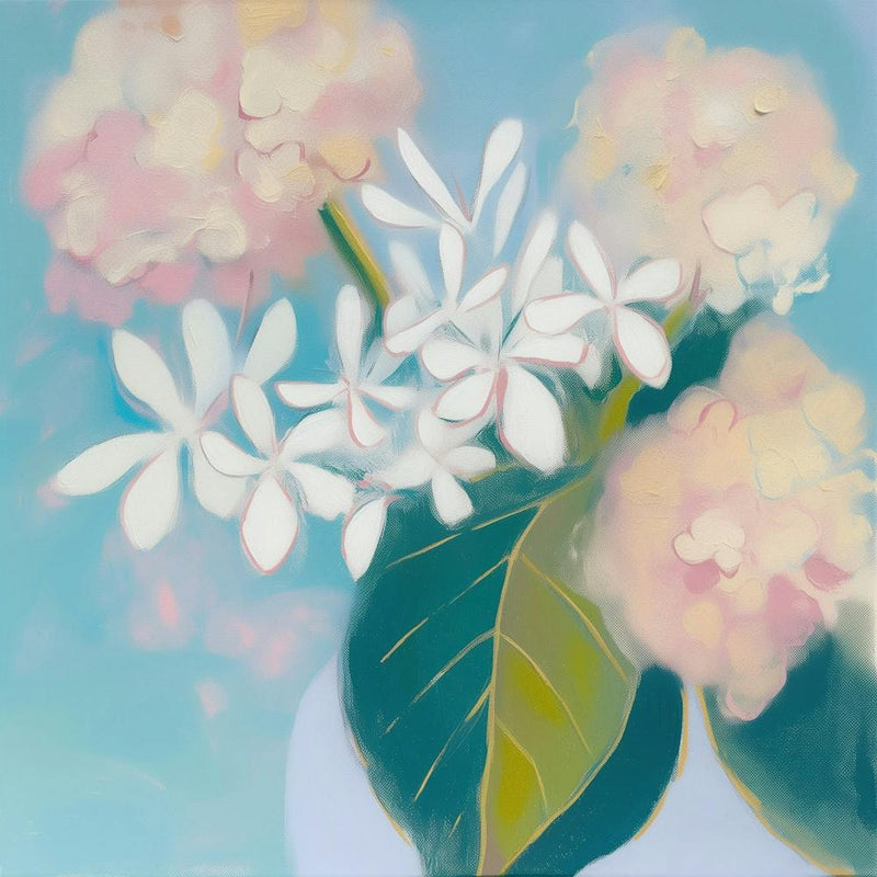 Pastel Blumen Kunst Malerei
