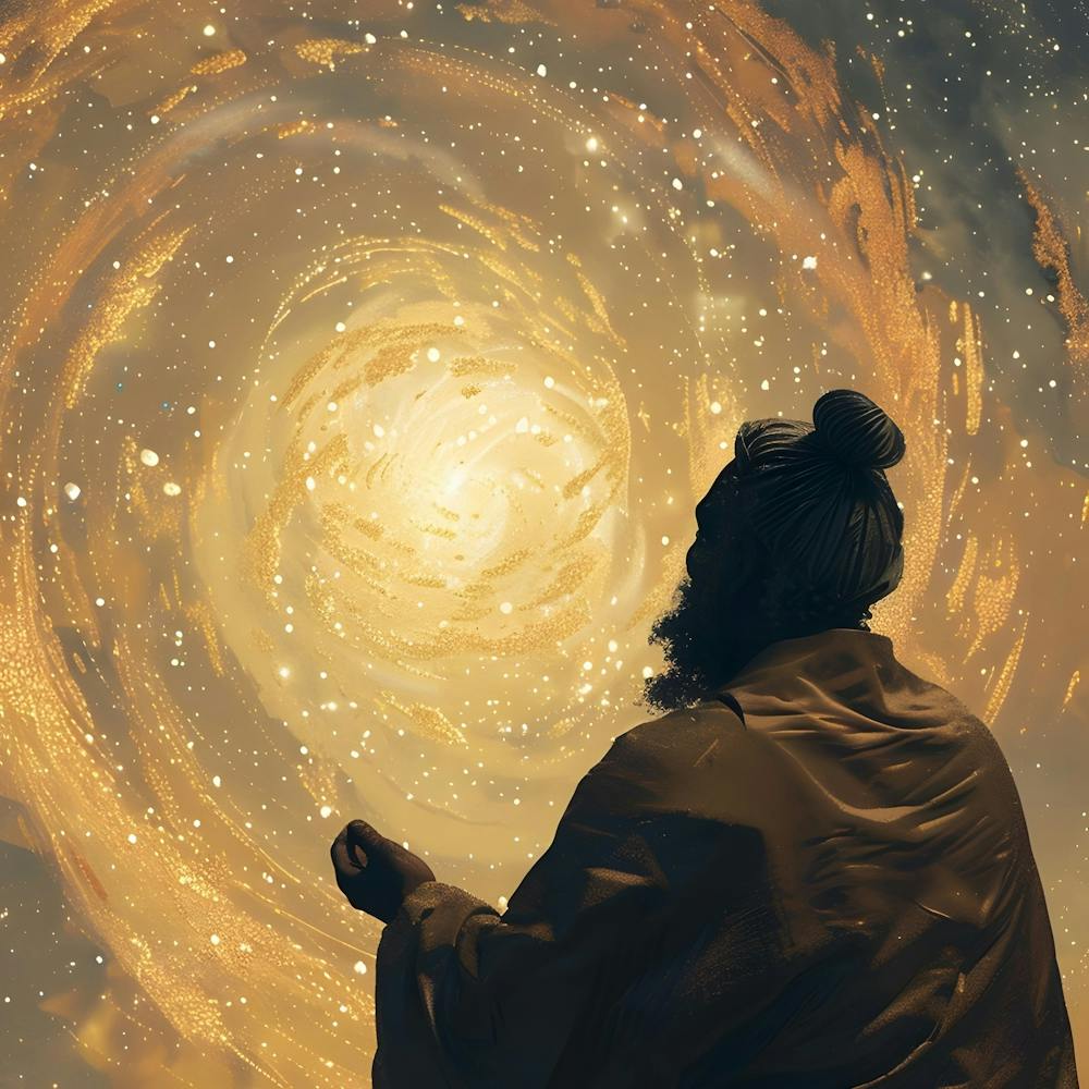 Sai Baba Buddha In Space