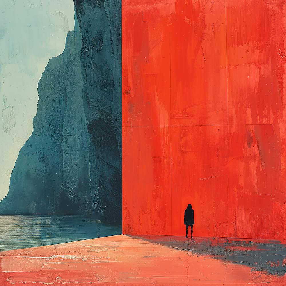 'The Red Wall' - city wall art, colorful wall art, home decor, minimal art, modern wall art, wall art, wall decoration, wall print colourful wall art, decor wall art, digital art, digital art download, interior wall art, downloadable art, eclectic wall, fantasy wall art, home decoration, home decor wall, printable art, printable wall art, wall art prints, artistic expression, contemporary, modern art print,