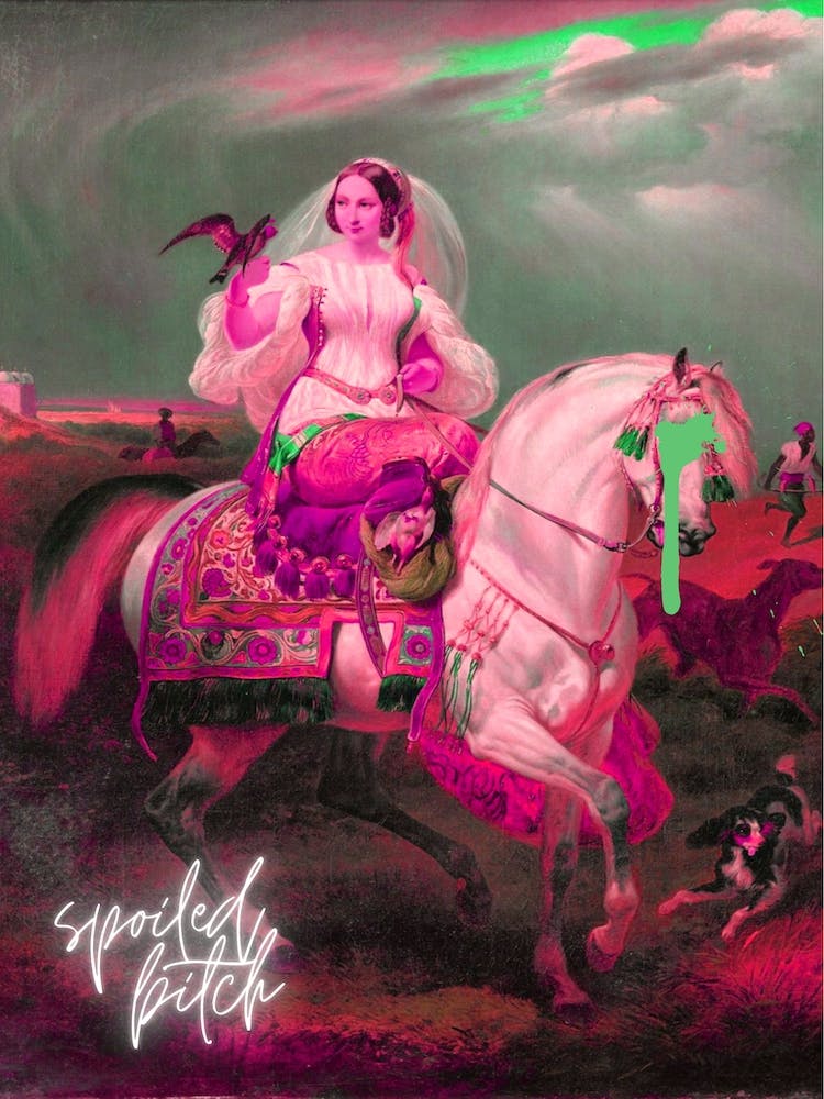 Spoiled Bitch Altered Art