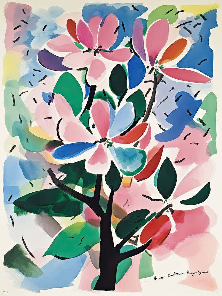 Magnolia Flower Illustration 2