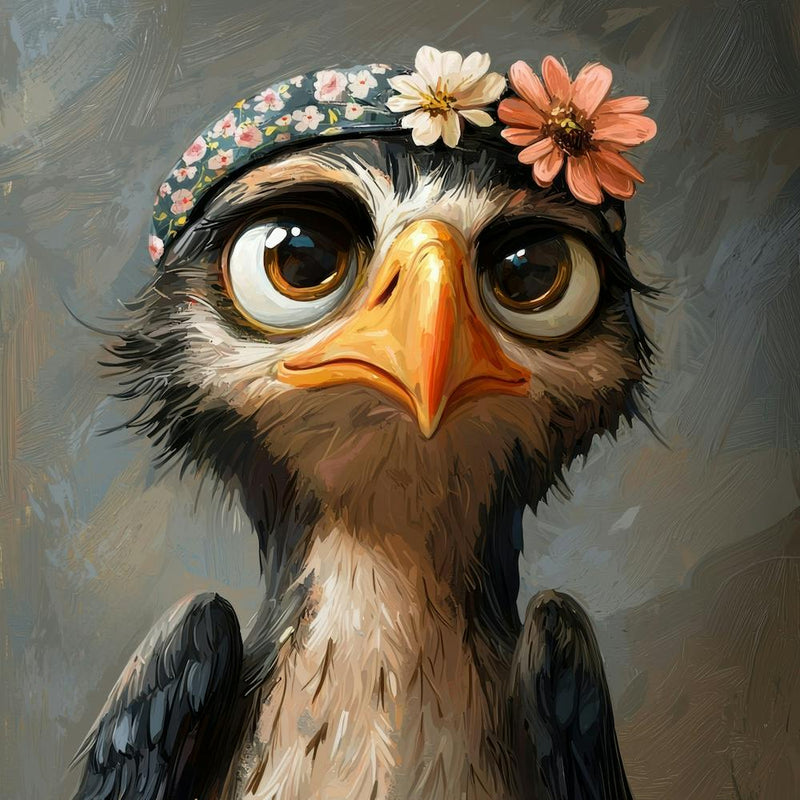 Owl In Flower Crown